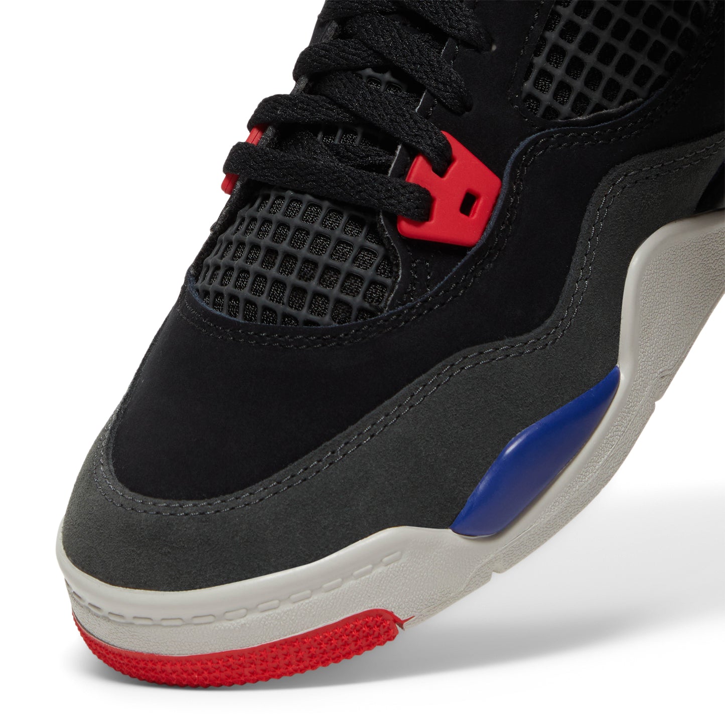 Nike Jordan 4 Retro OG Kids PS (Black/Fire Red/Deep Royal Blue)