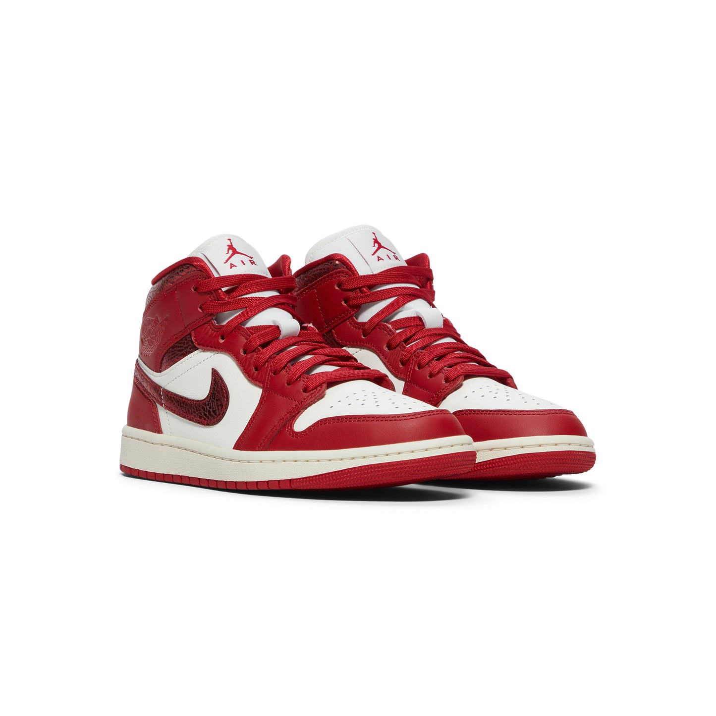 Air Jordan 1 Mid SE Womens (Sail/Varsity Red/Team Red)