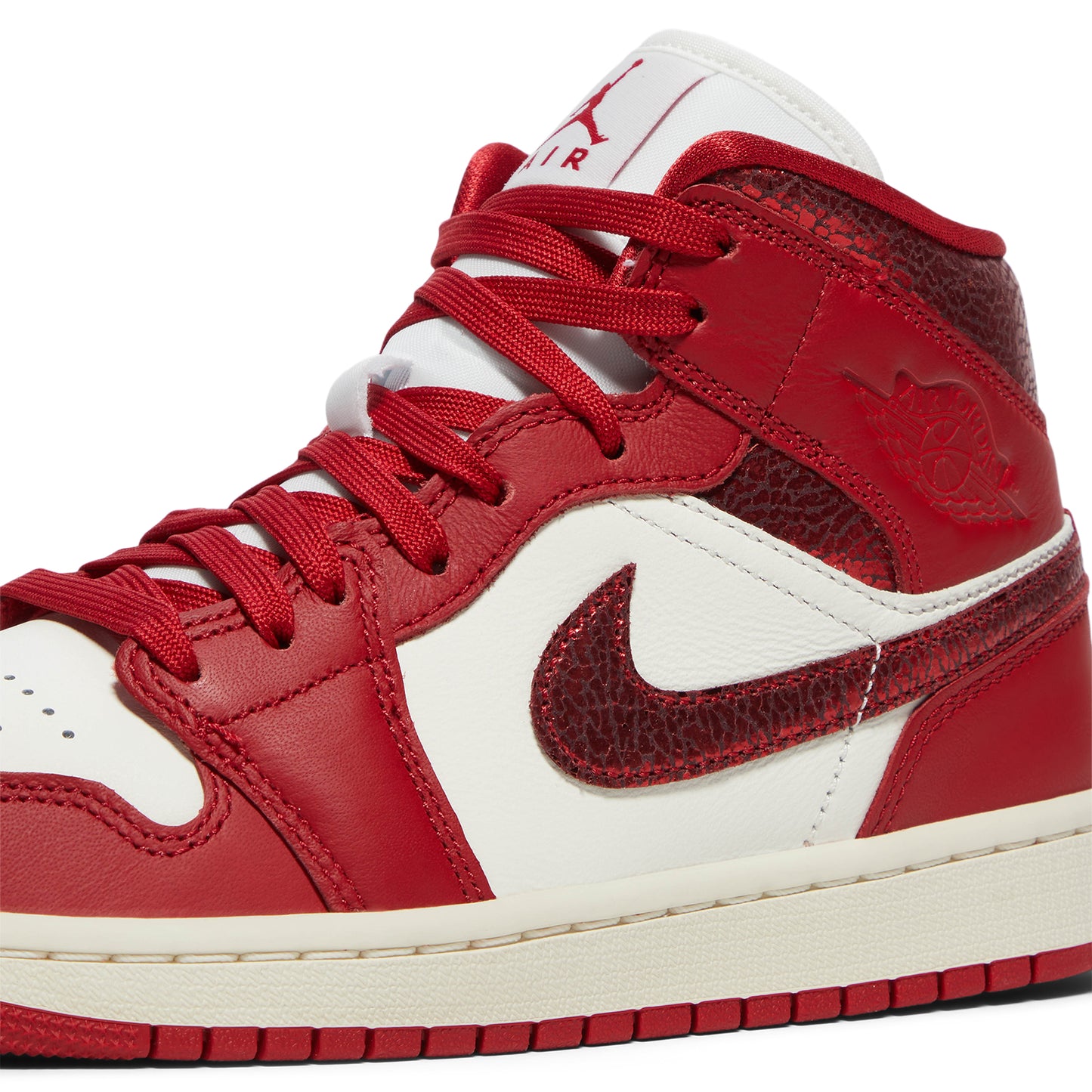 Air Jordan 1 Mid SE Womens (Sail/Varsity Red/Team Red)