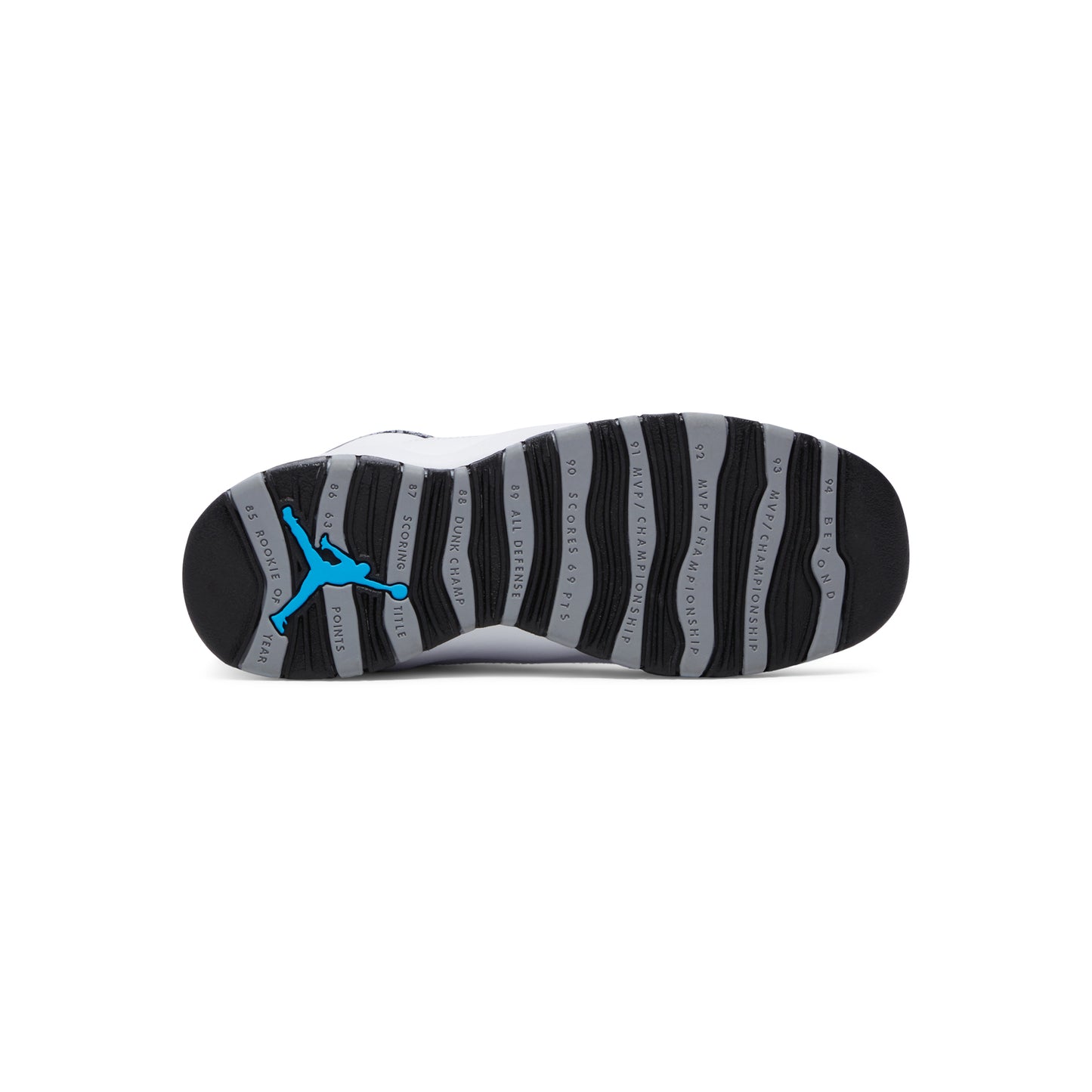 Nike Air Jordan 10 Retro Kids GS (White/Black/Light Steel Grey/Dark Powder Blue)
