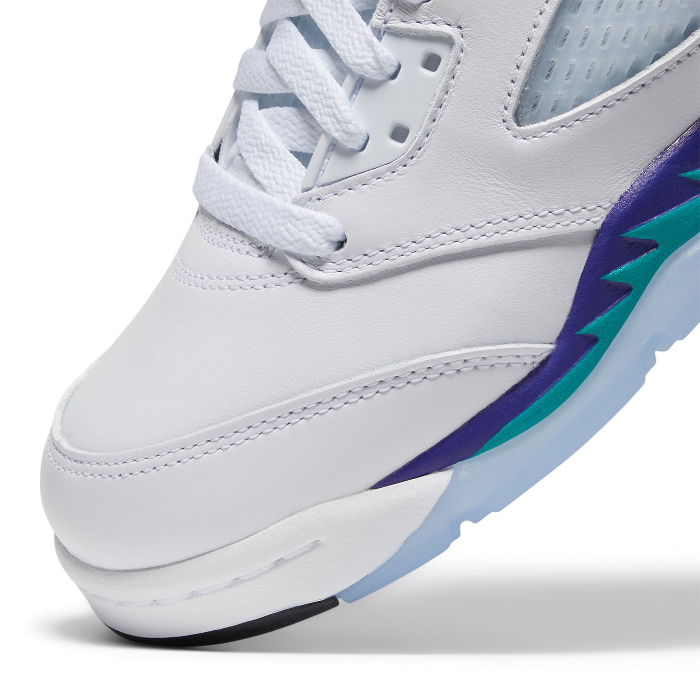 Air Jordan 5 Retro OG Kids (White/New Emerald/Grape Ice/Black)