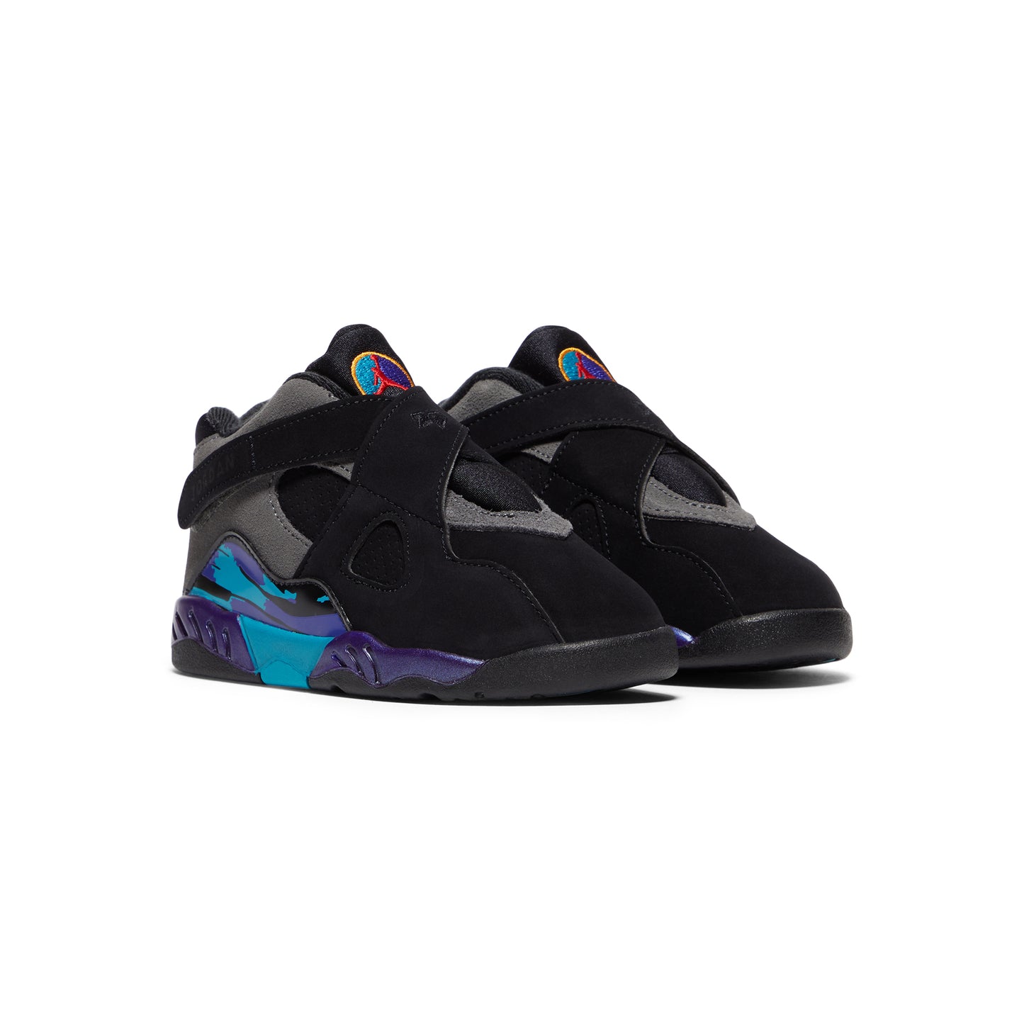 Air Jordan 8 Retro Kids TD (Black/Multi Color)