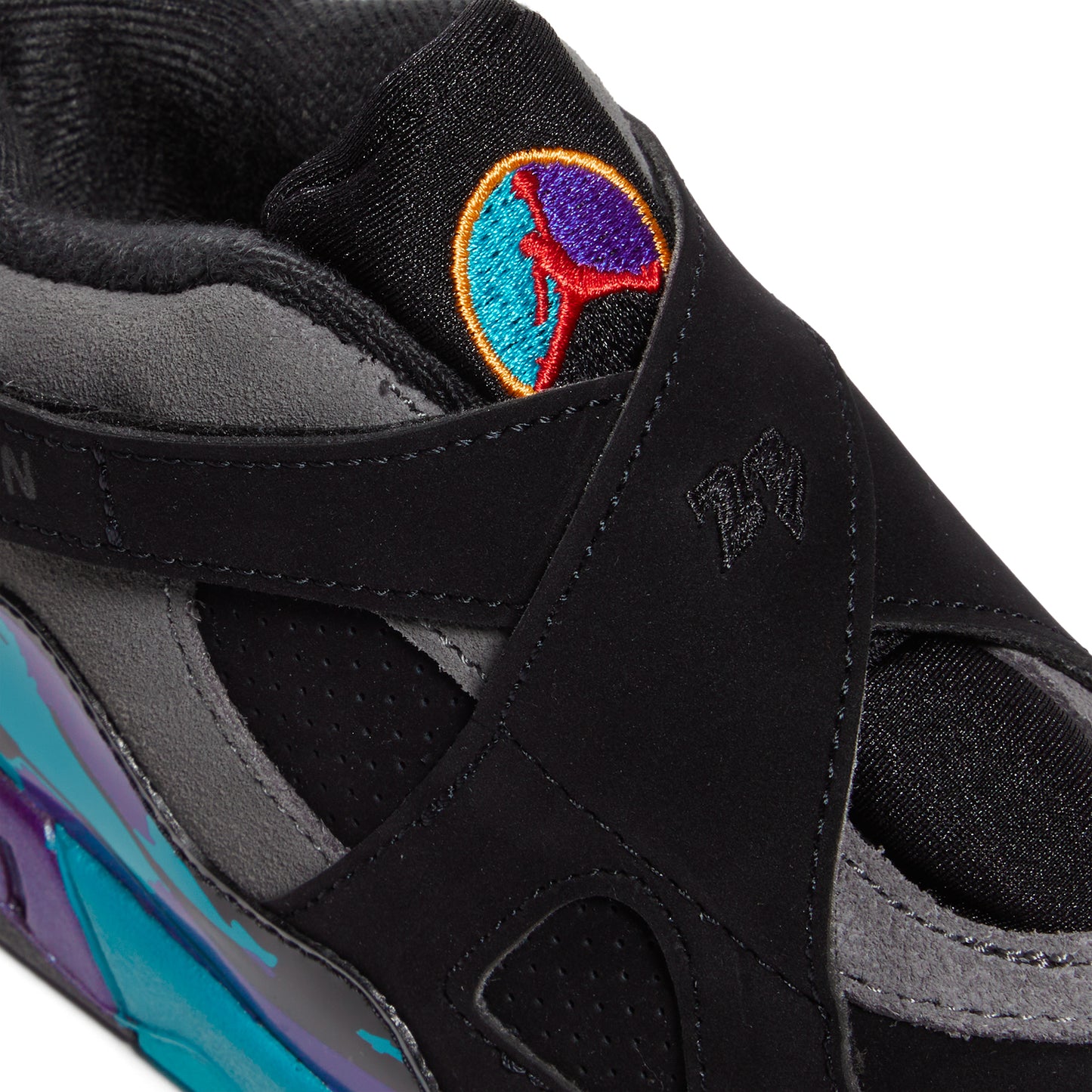 Air Jordan 8 Retro Kids TD (Black/Multi Color)