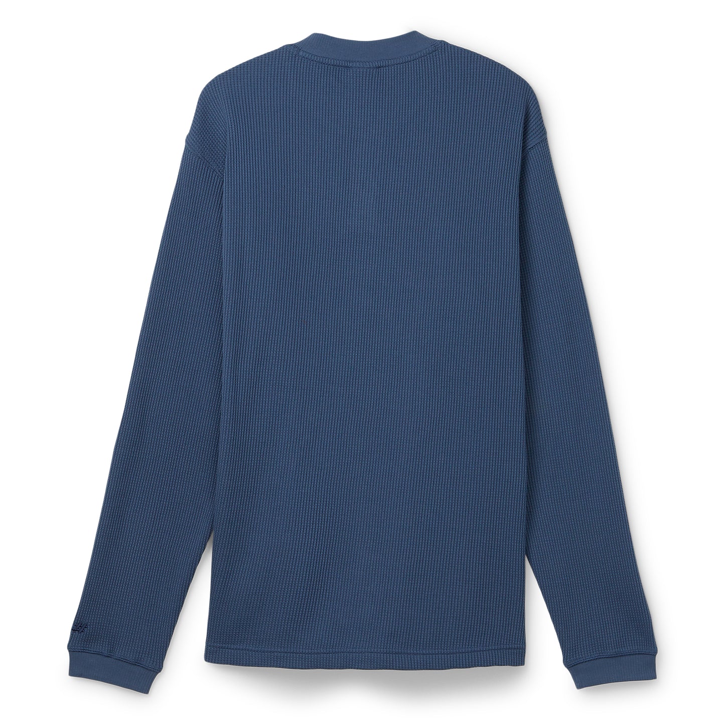 New Balance Waffle Knit Long Sleeve Henley (Vintage Indigo)