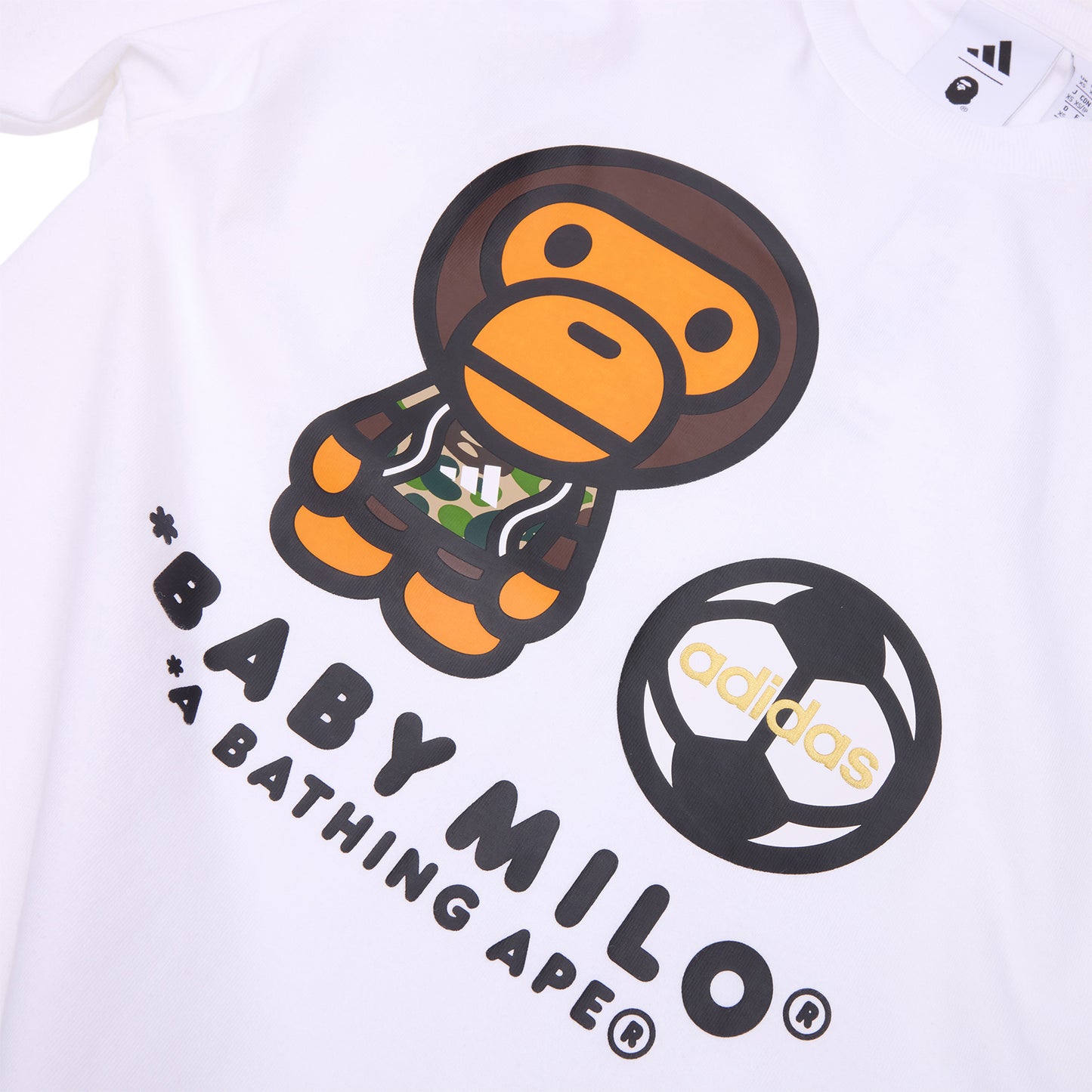 adidas BAPE Milo T-Shirt (White)