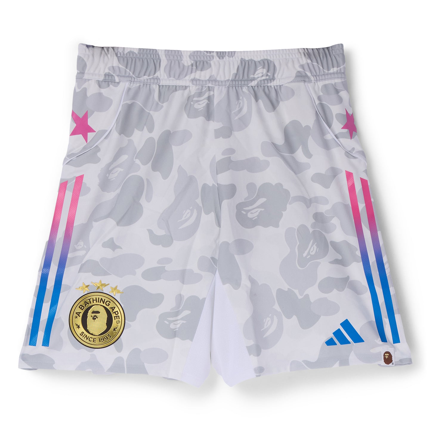 adidas BAPE Soccer Shorts (White)