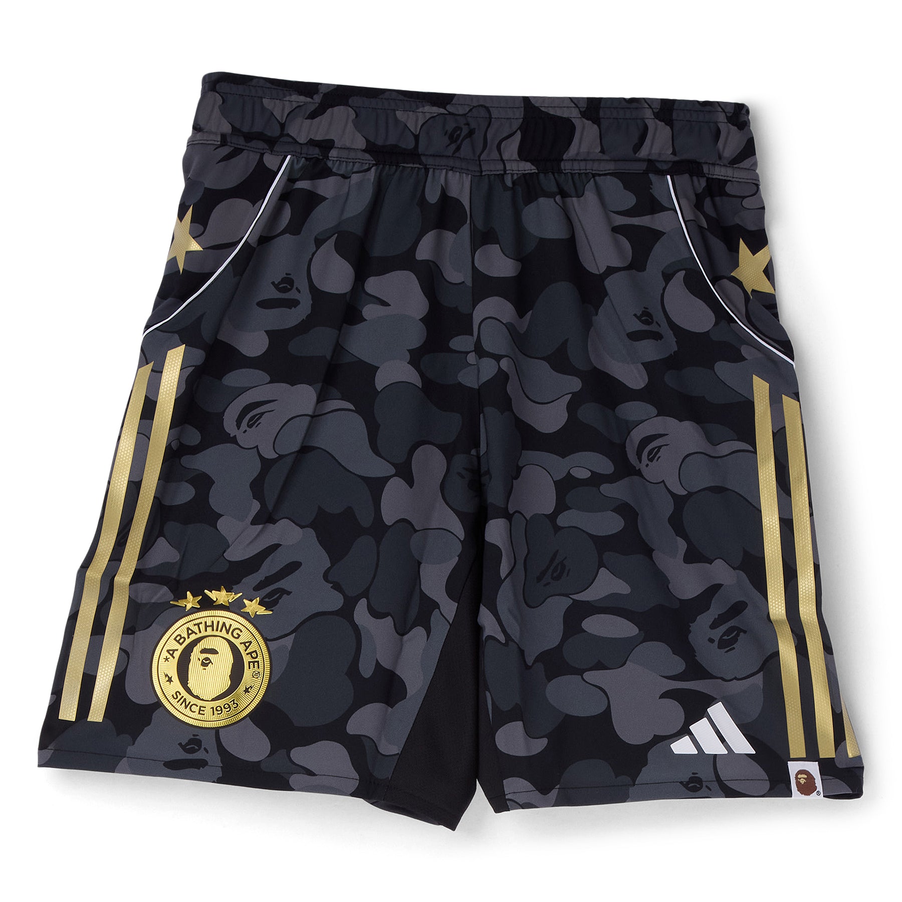 ウェア adidas x A BATHING APE BAPE FB SHORTS Adidas x Bape Mens FB Shorts – Extra Butter