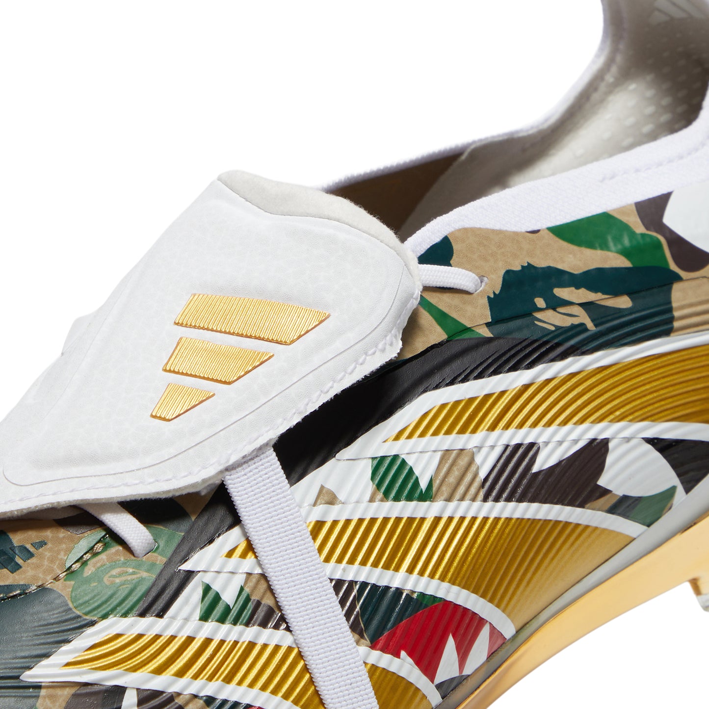 adidas x BAPE Predator Elite FT FG (Hemp/Gold Metallic/White)