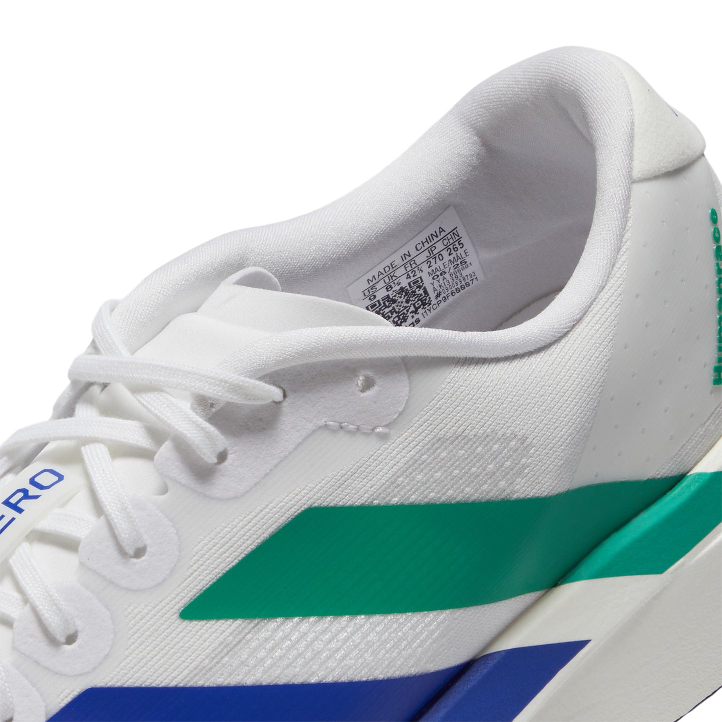 adidas Pharrell Williams adizero Evo SL (White/Semi Court Green/Semi Lucid Blue)