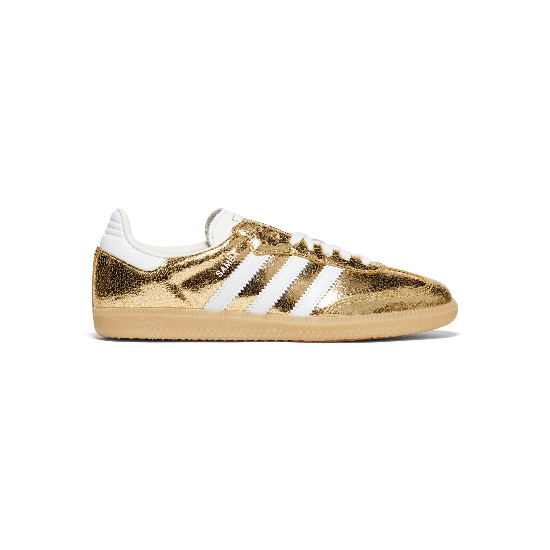 adidas Womens Samba OG (Gold Metallic/White)
