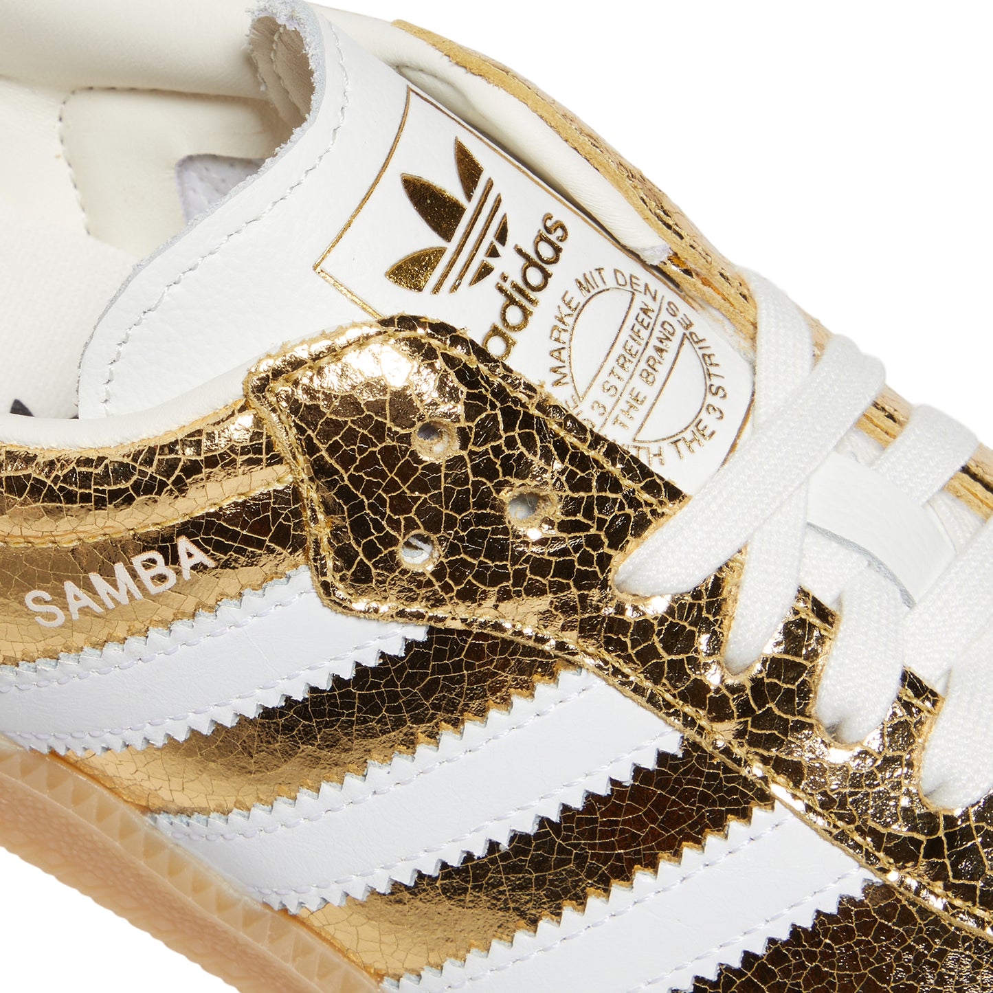 adidas Womens Samba OG (Gold Metallic/White)