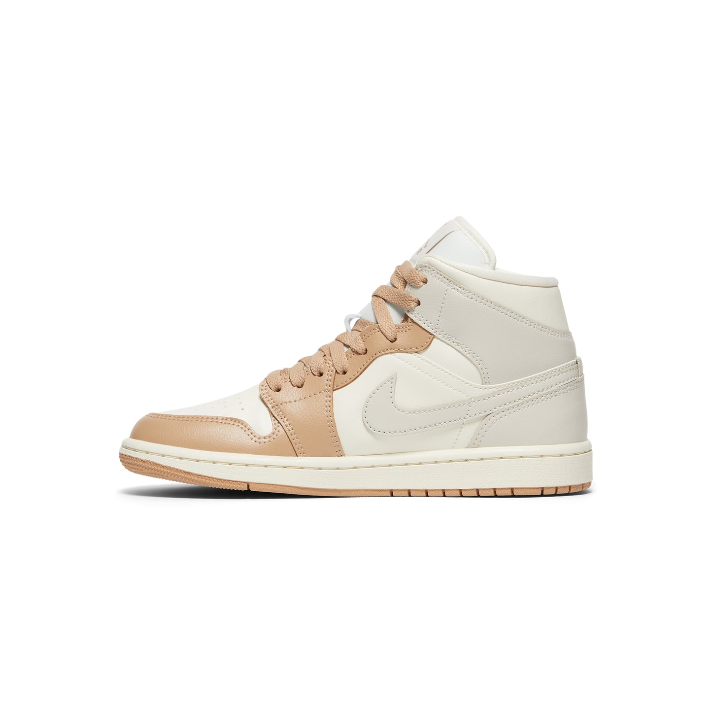 Air Jordan 1 Mid Womens (Pale Ivory/Light Orewoood Brown/Hemp/Sail)