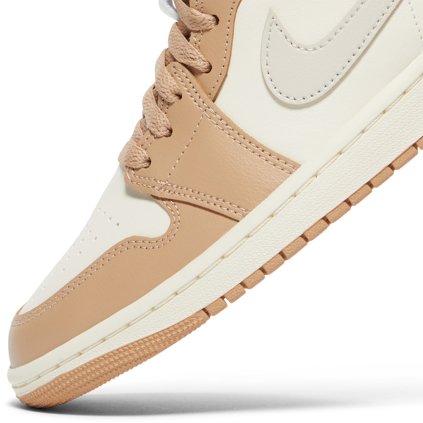 Air Jordan 1 Mid Womens (Pale Ivory/Light Orewoood Brown/Hemp/Sail)