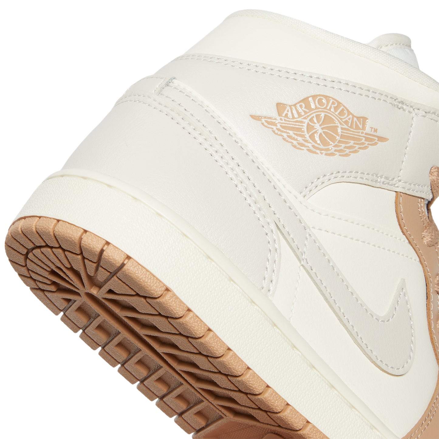 Air Jordan 1 Mid Womens (Pale Ivory/Light Orewoood Brown/Hemp/Sail)
