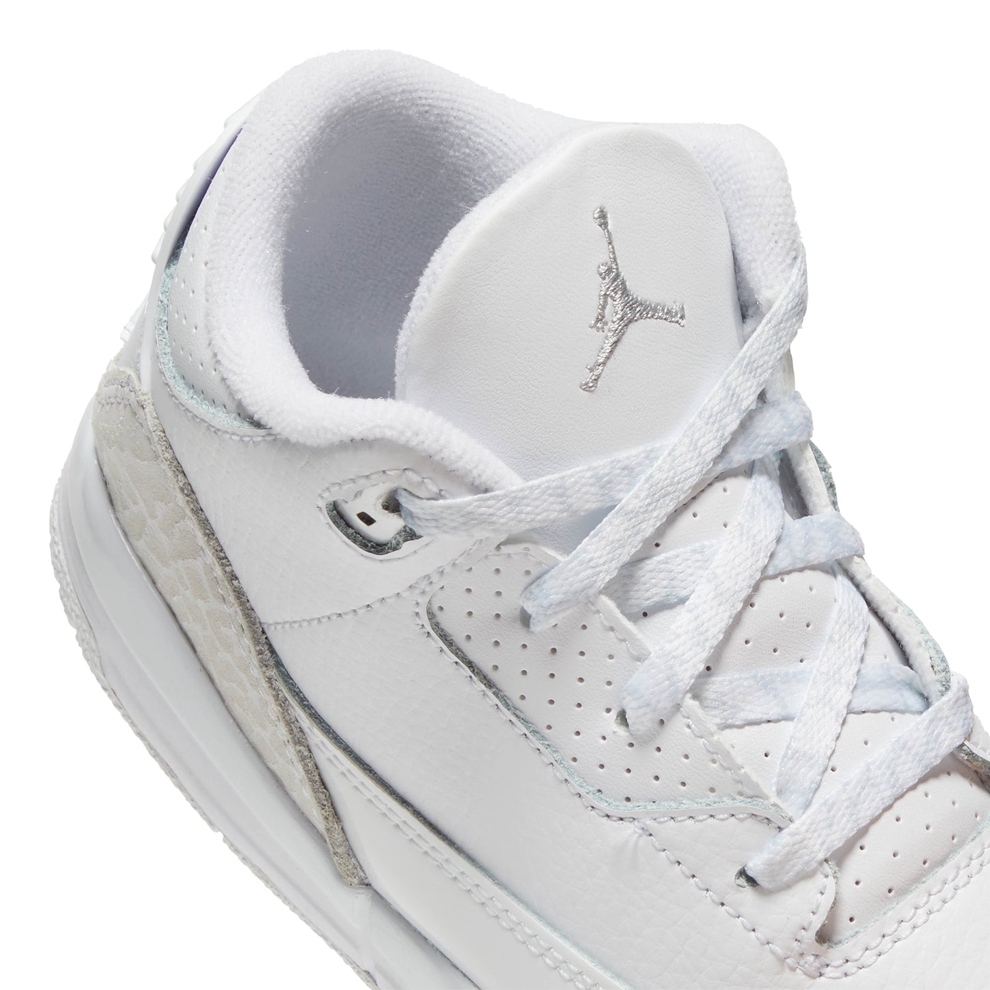 Air Jordan 3 Retro TD (White/Metallic Silver/White)