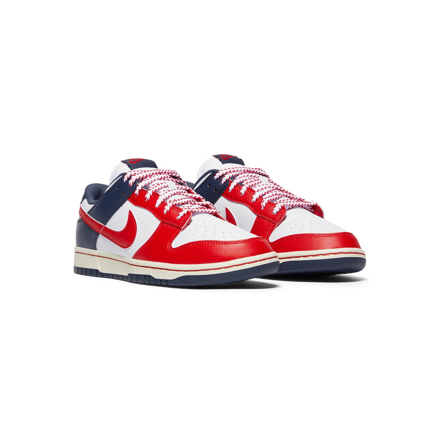 Nike Dunk Low Retro (White/University Red/Thunder Blue)