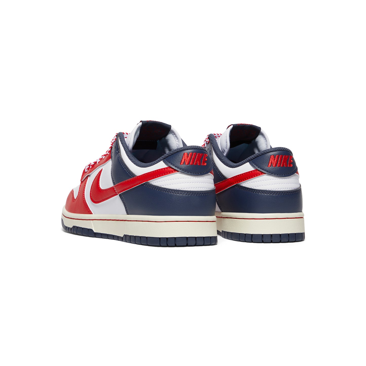 Nike Dunk Low Retro (White/University Red/Thunder Blue)
