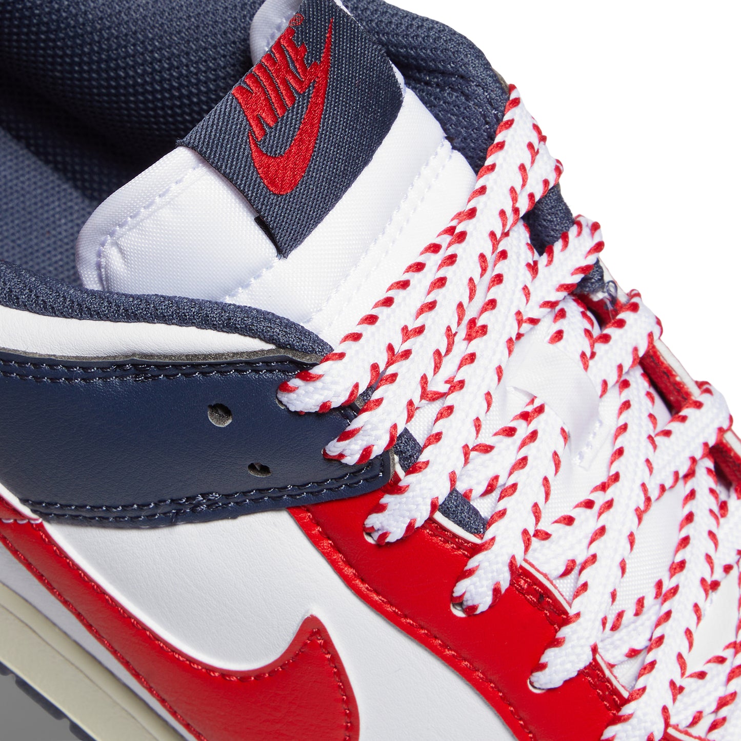 Nike Dunk Low Retro (White/University Red/Thunder Blue)