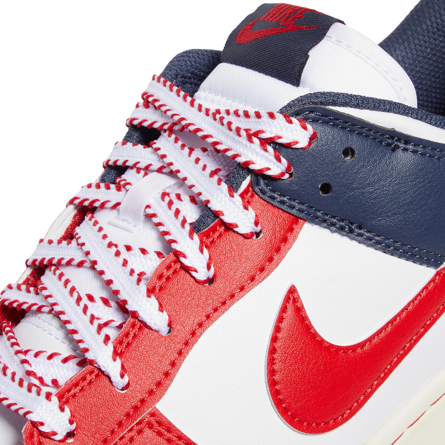 Nike Dunk Low Retro (White/University Red/Thunder Blue)