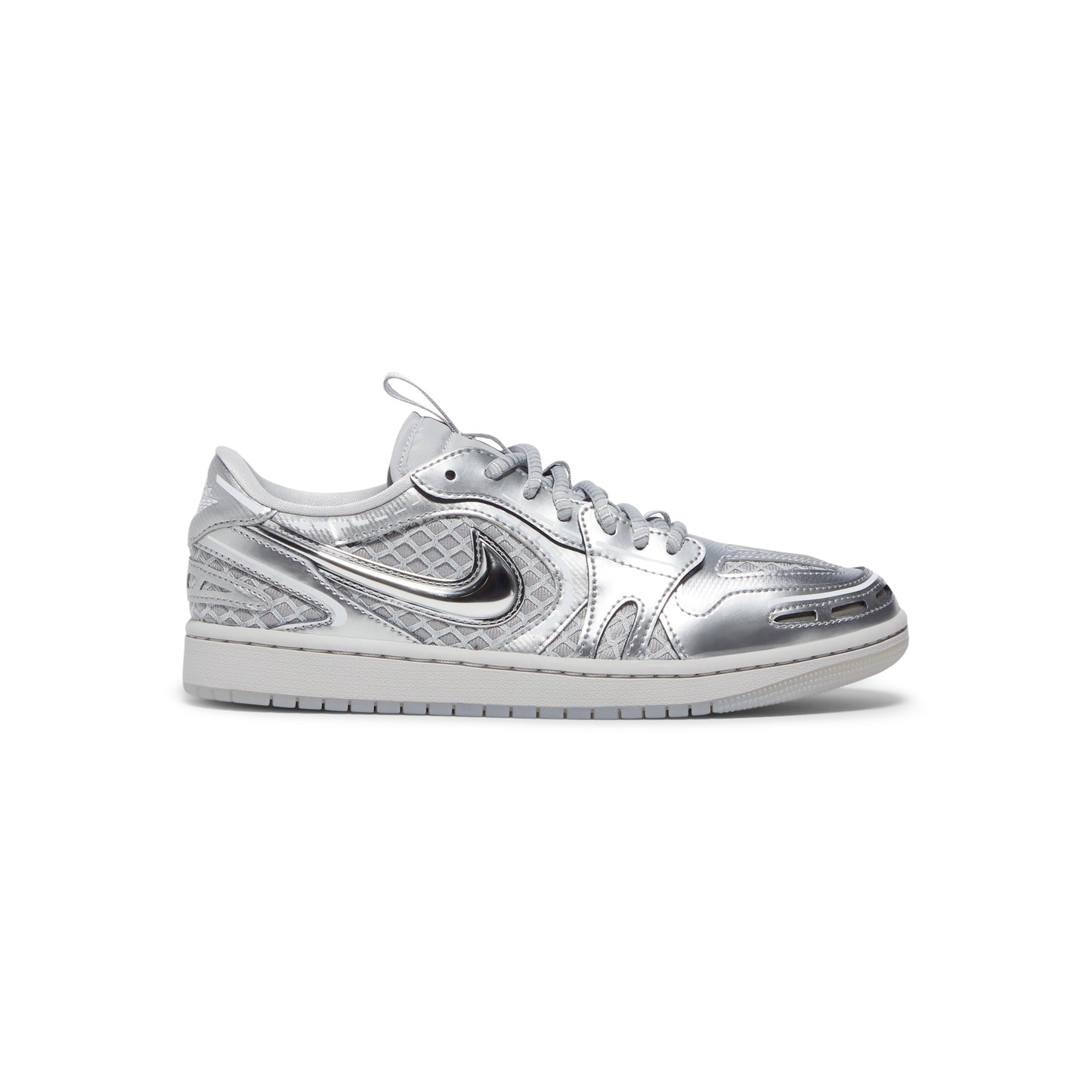 Nike Womens Air Jordan 1 MM Low V3 (Neutral Grey/Metallic Silver/White)