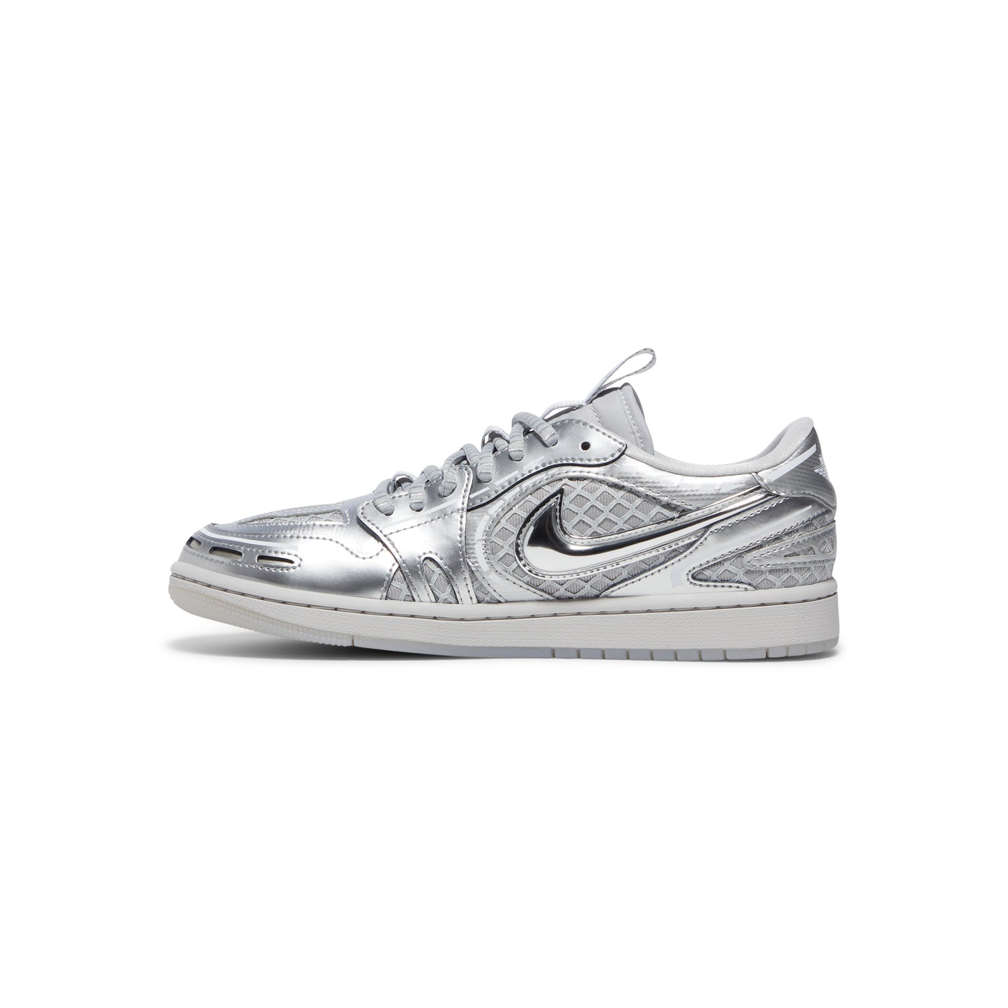 Nike Womens Air Jordan 1 MM Low V3 (Neutral Grey/Metallic Silver/White)