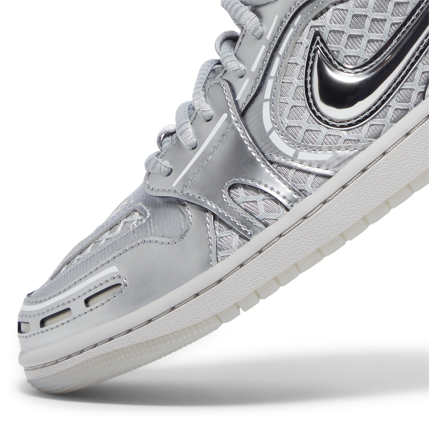 Nike Womens Air Jordan 1 MM Low V3 (Neutral Grey/Metallic Silver/White)