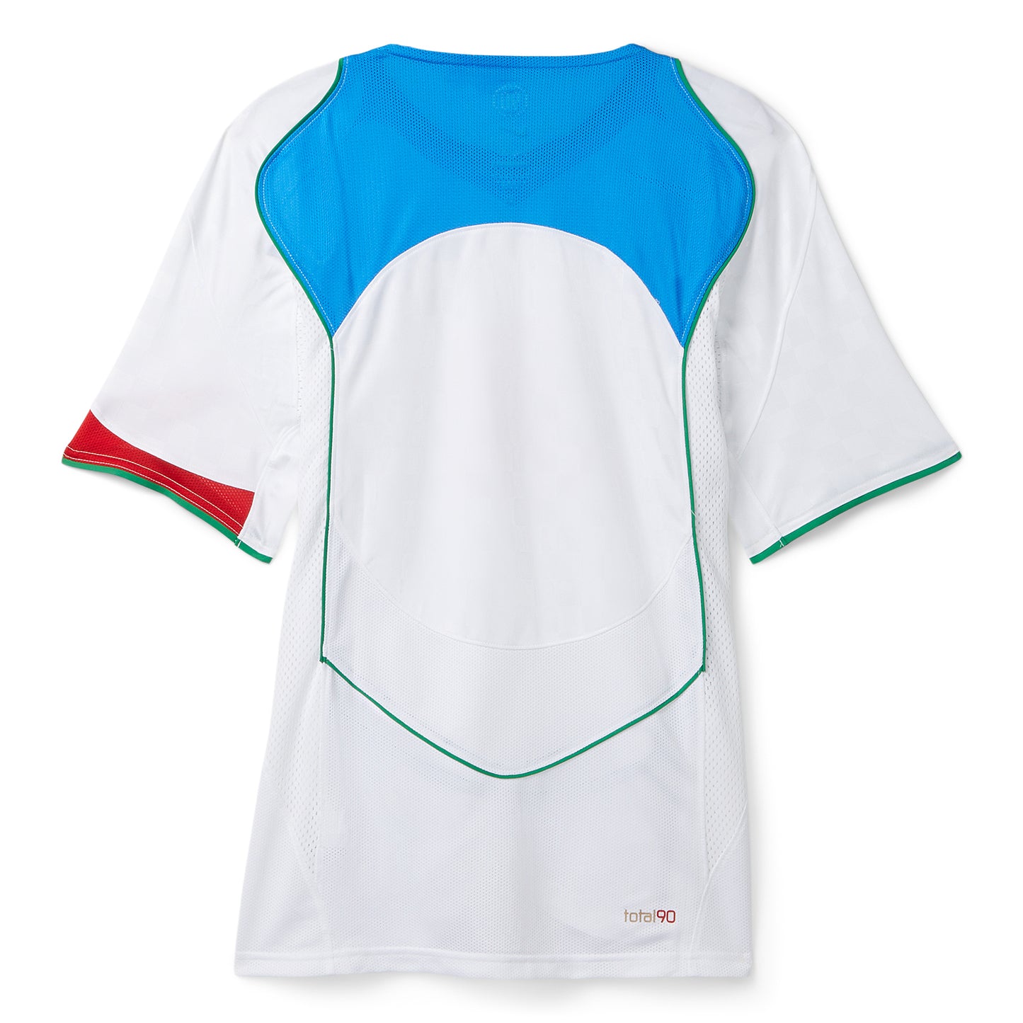 Nike Total 90 Dri-FIT Soccer Jersey (White/Italy Blue/Sport Red/Metallic Gold)