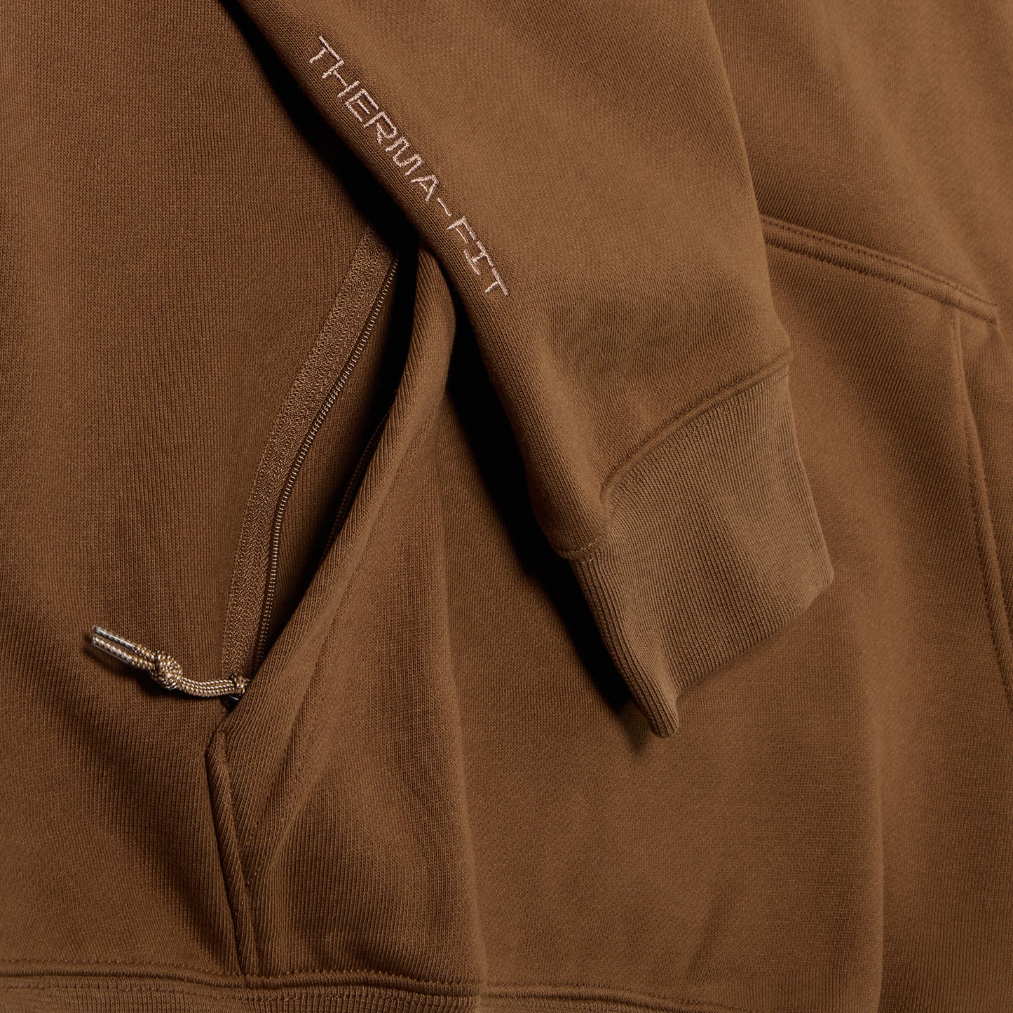 Nike ACG Therma-FIT Fleece Pullover Hoodie (Mosswood Brown/Light Khaki)