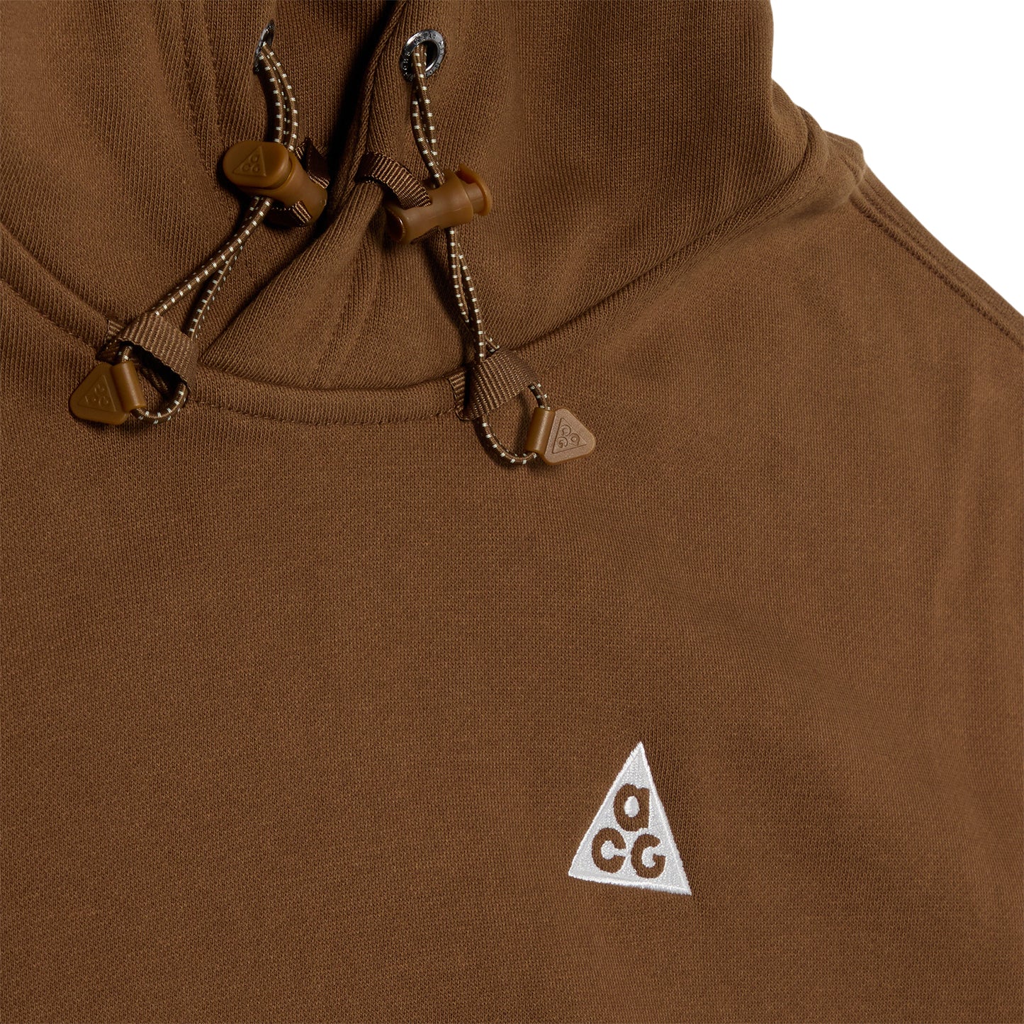 Nike ACG Therma-FIT Fleece Pullover Hoodie (Mosswood Brown/Light Khaki)