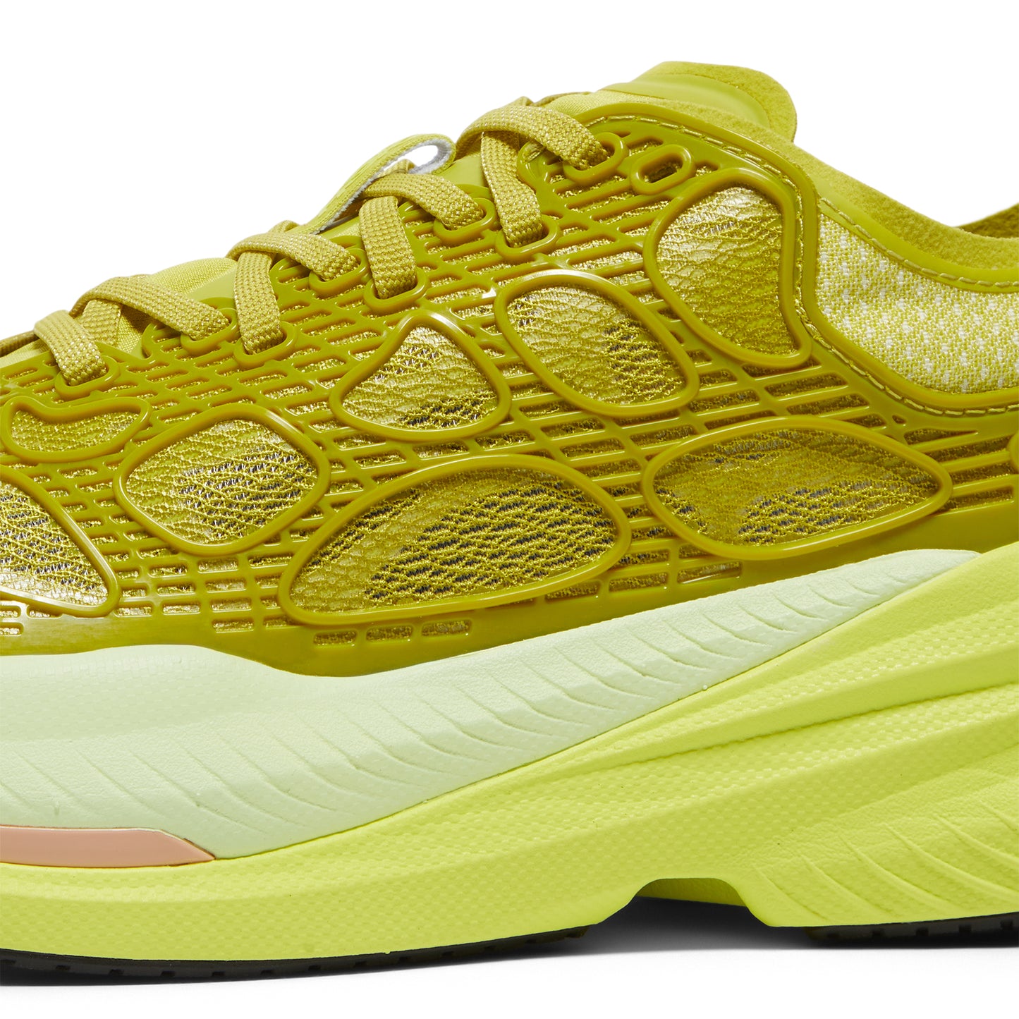 Hoka Mach X Caged (Pea Green/Hoka Citrus)