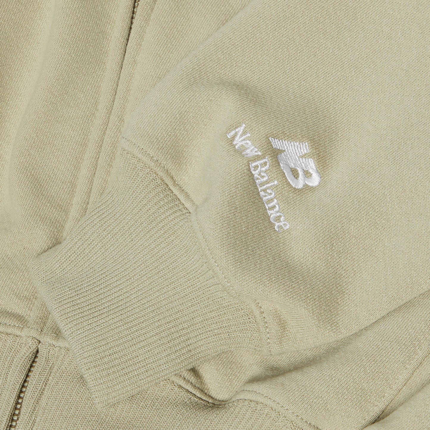 New Balance Made In USA Full Zip Hoodie (Olivine)