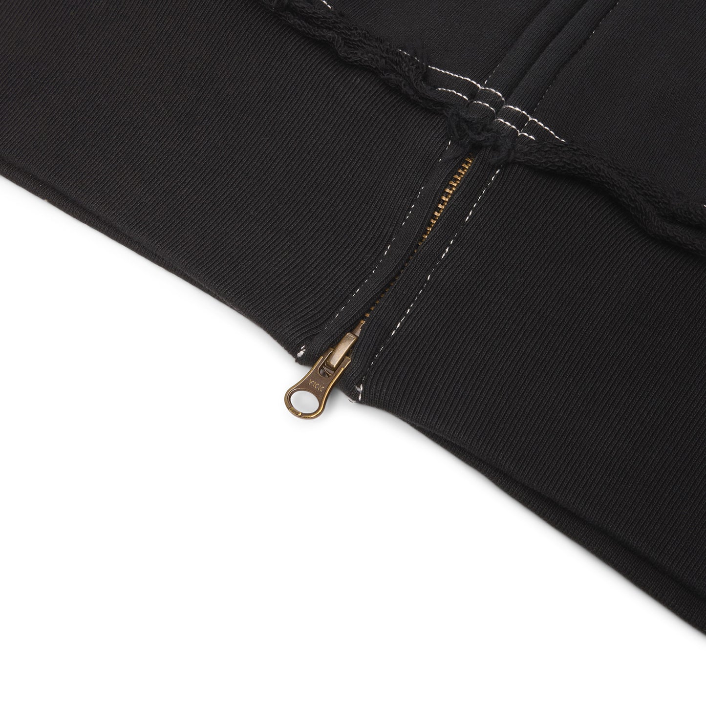 Adidem Asterisks Frayed Collegiate Hoodie (Black/Cream)