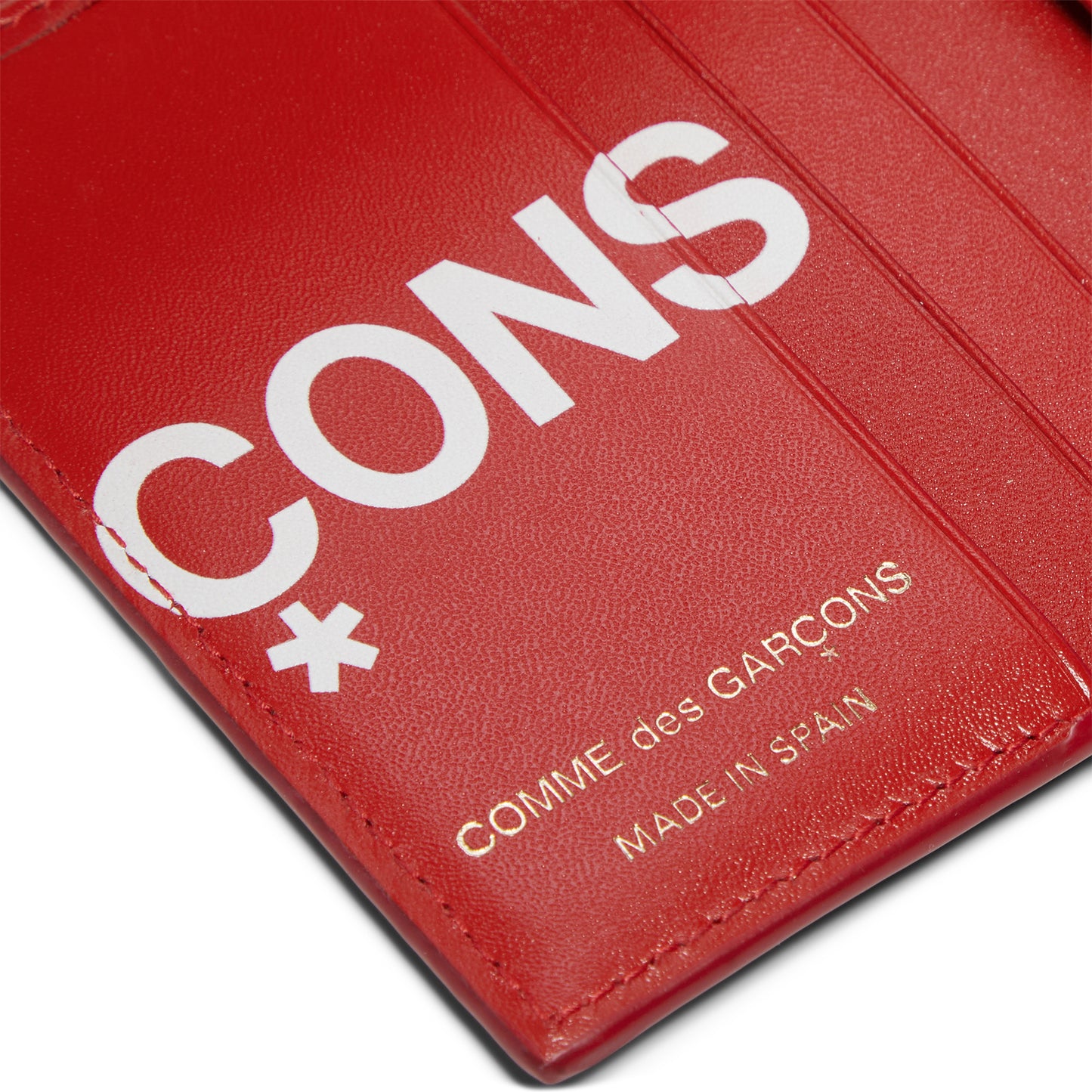 Comme Des Garcons Huge Logo Bi-Fold Wallet (Red)