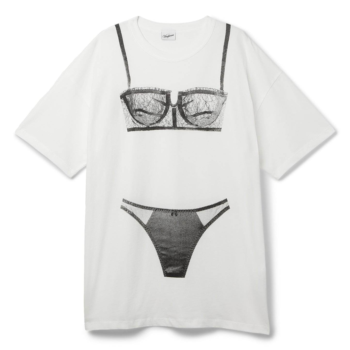 Vaquera Trompe L'Oeil Tall T-Shirt (White)