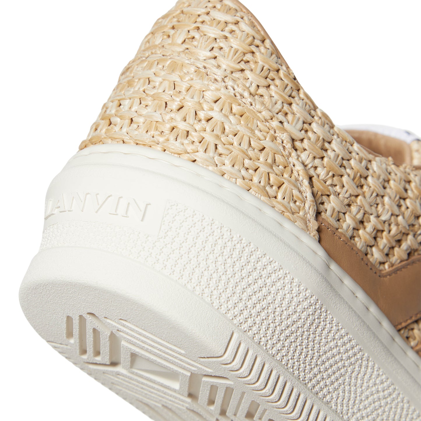 Lanvin Cash Raffia Sneakers (Natural)