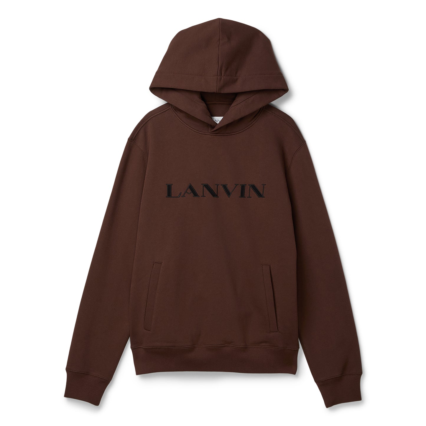 Lanvin Logo Hoodie (Dark Mocha)