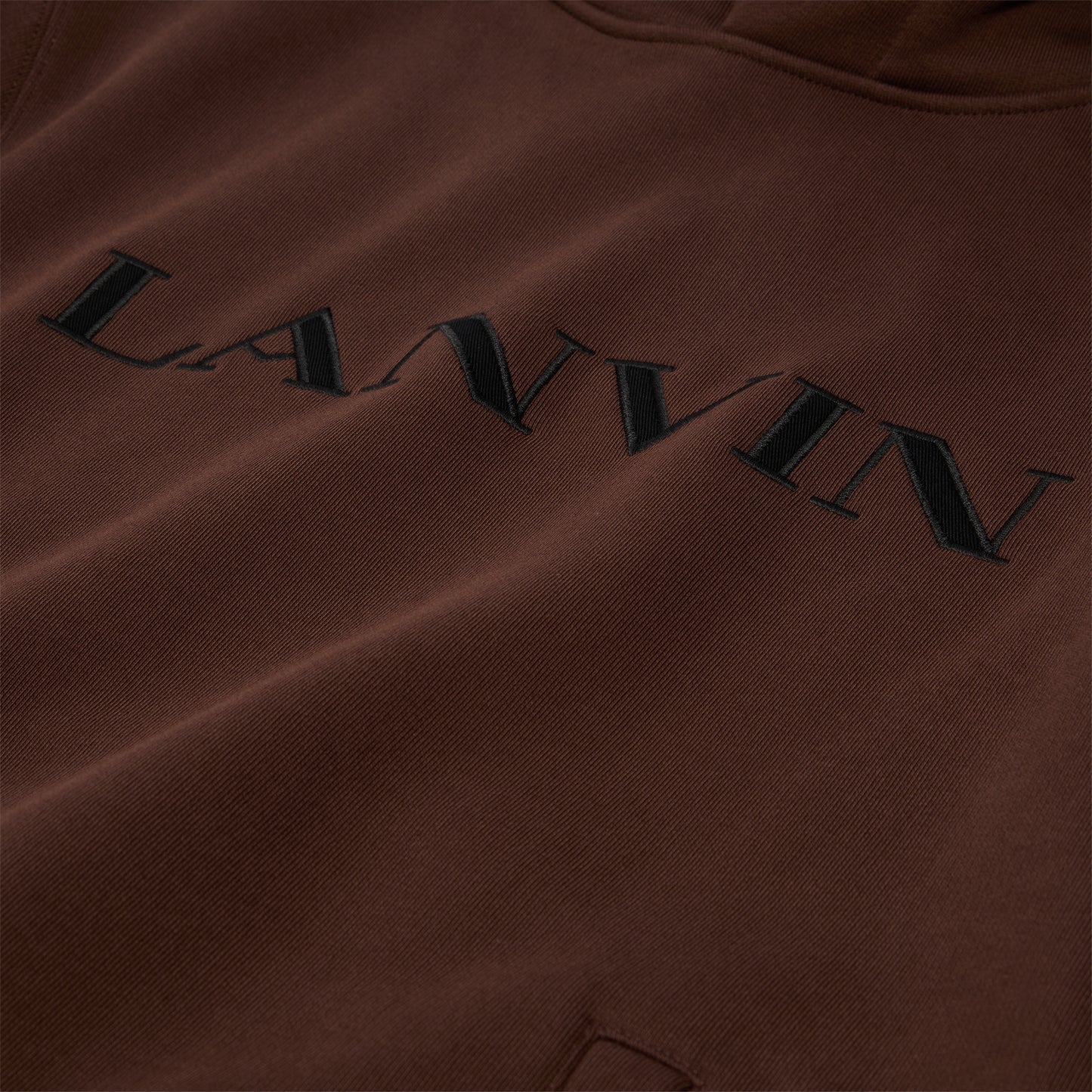 Lanvin Logo Hoodie (Dark Mocha)