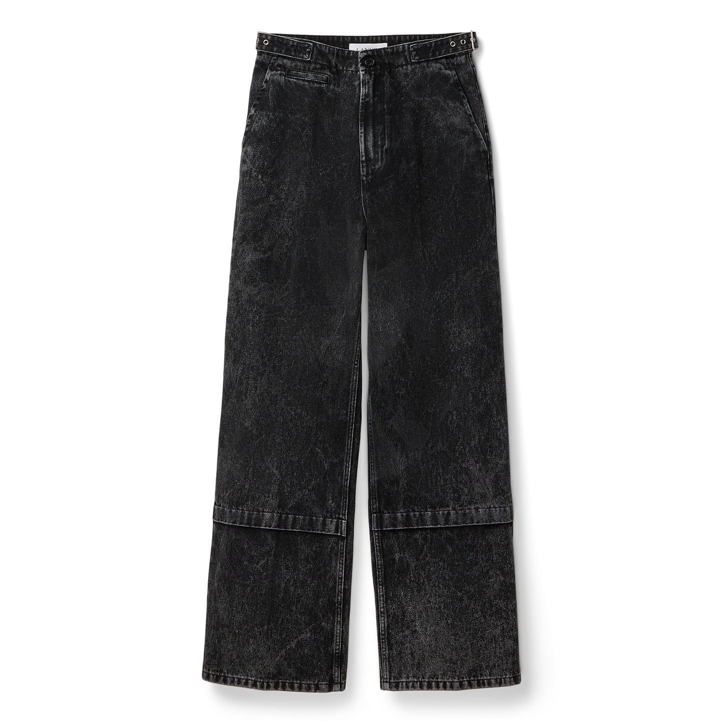 Lanvin Loose Fit Washed Denim Pants (Black)
