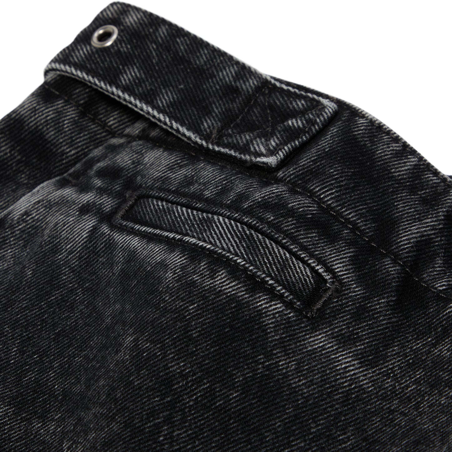 Lanvin Loose Fit Washed Denim Pants (Black)