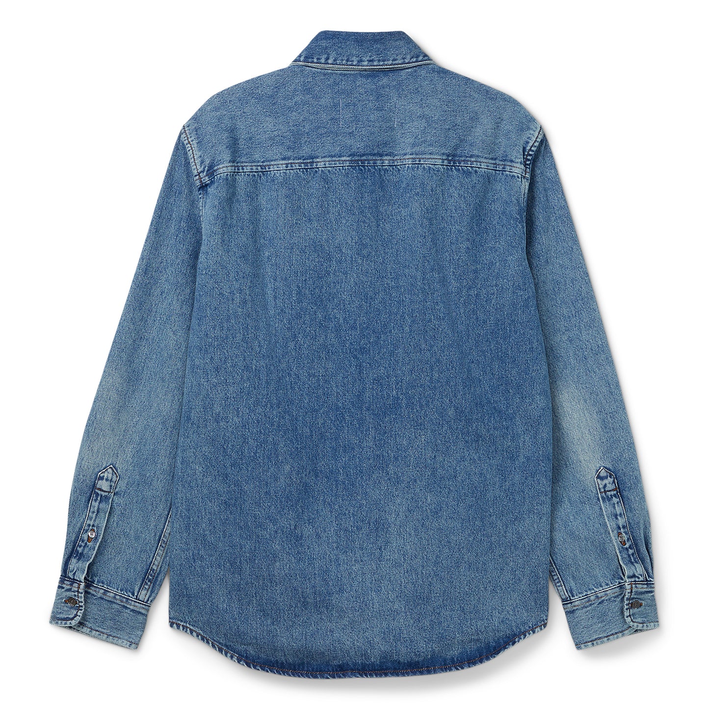 AMI ADC Cotton Button-Down Shirt (Blue)