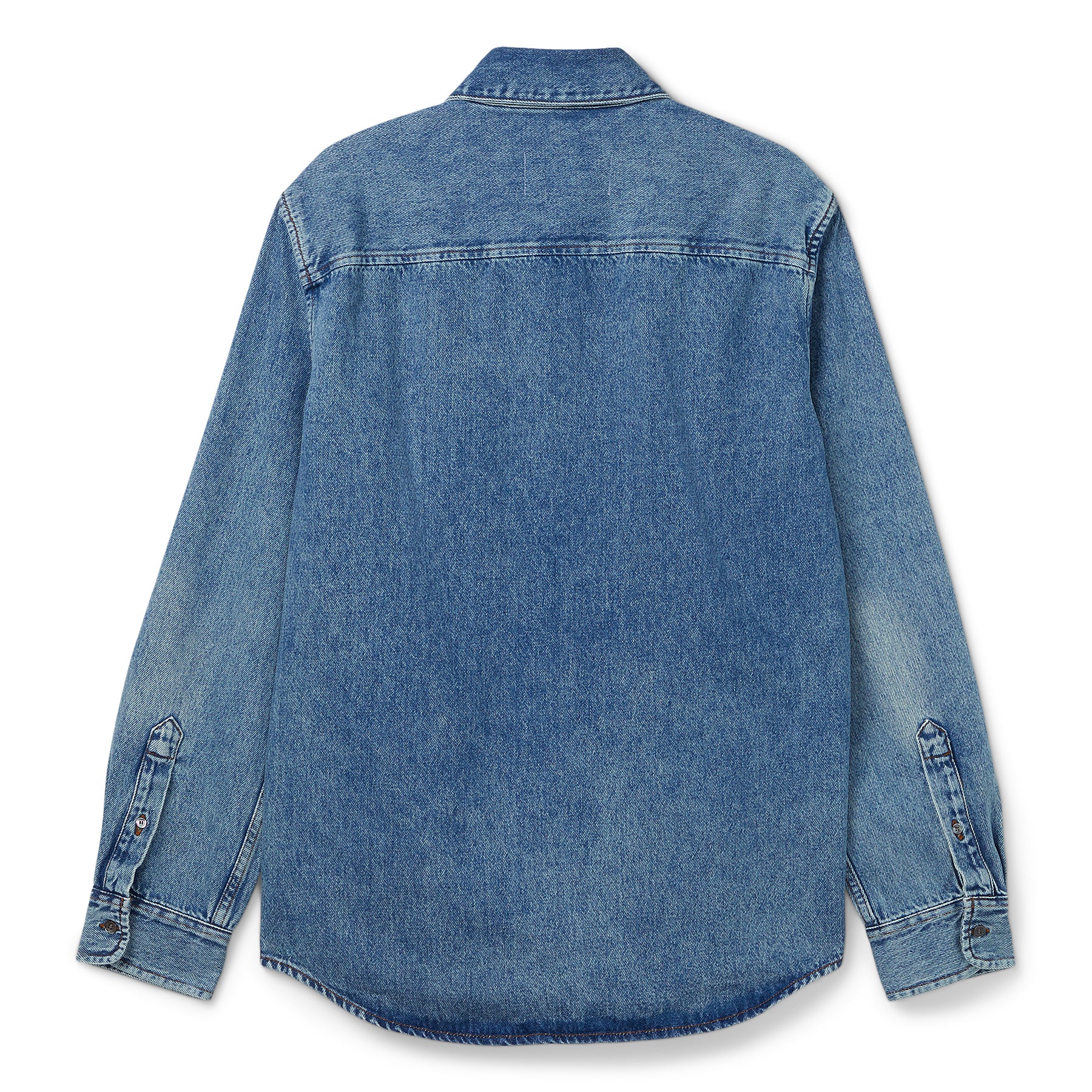 AMI ADC Cotton Button-Down Shirt (Blue)