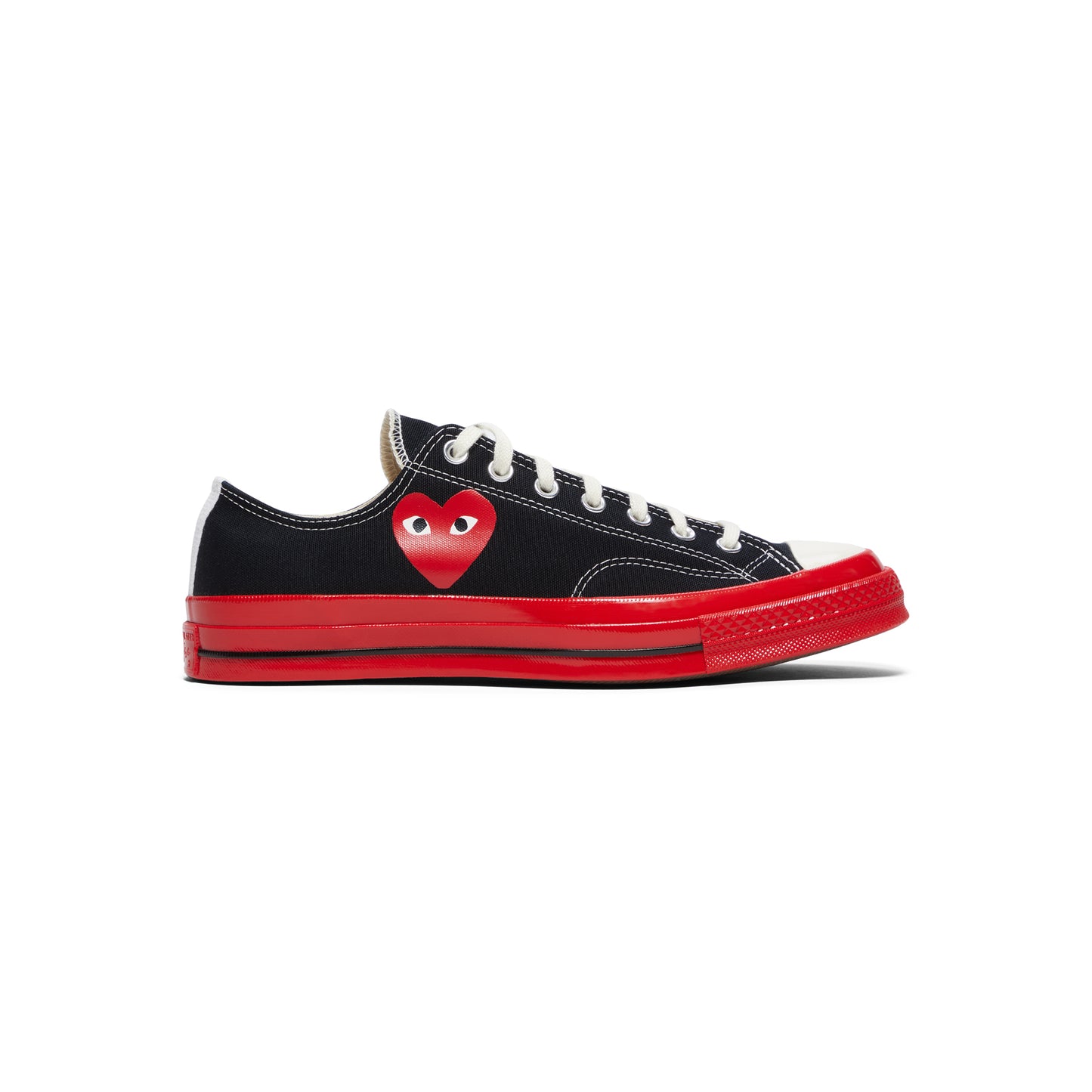 Comme Des Garcons x Converse PLAY Red Sole Low Top (Black)