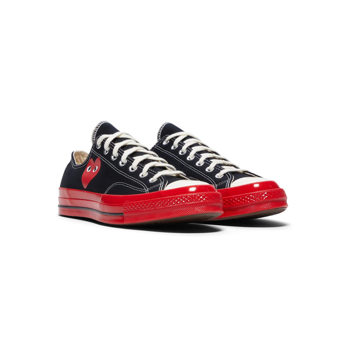 Comme Des Garcons x Converse PLAY Red Sole Low Top (Black)