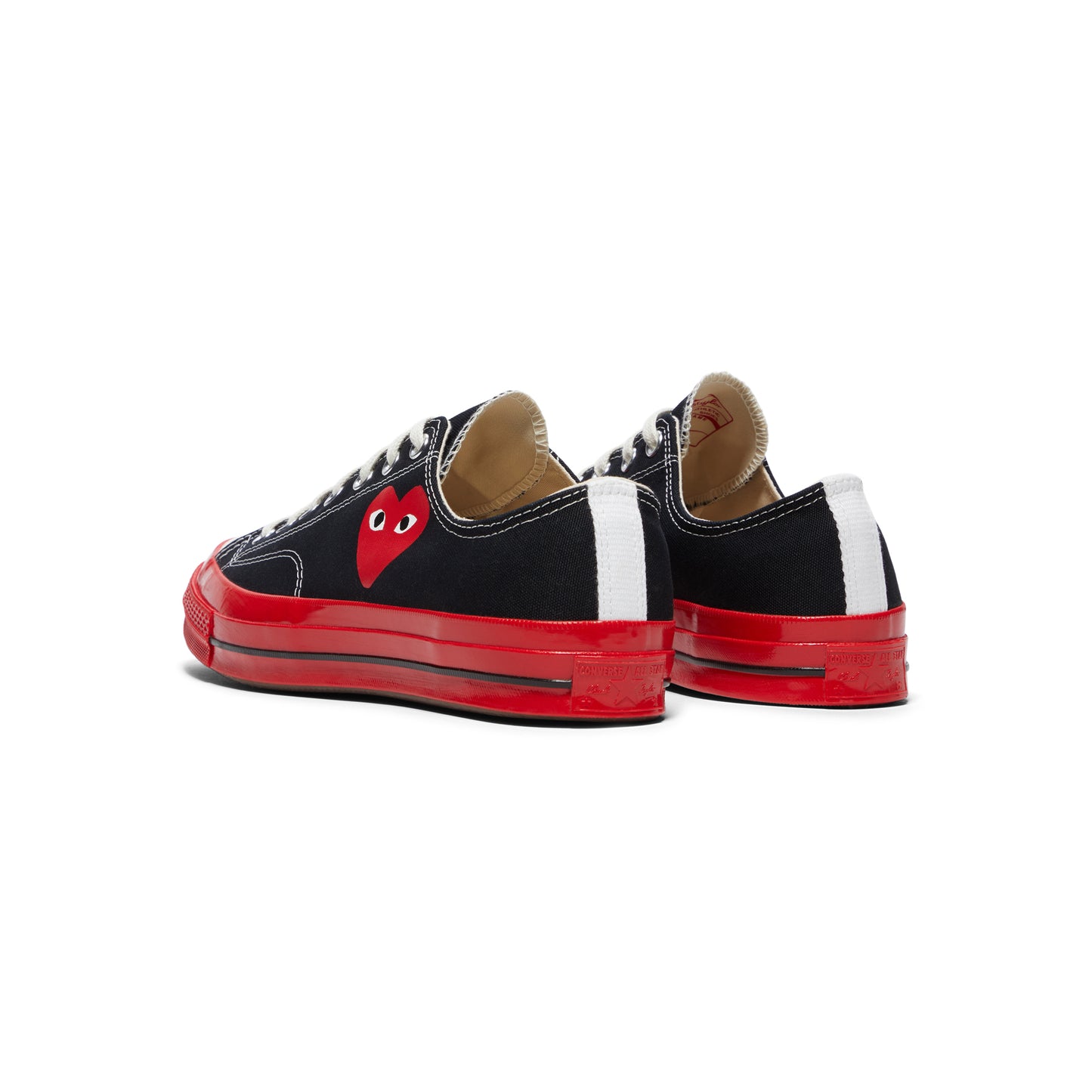 Comme Des Garcons x Converse PLAY Red Sole Low Top (Black)