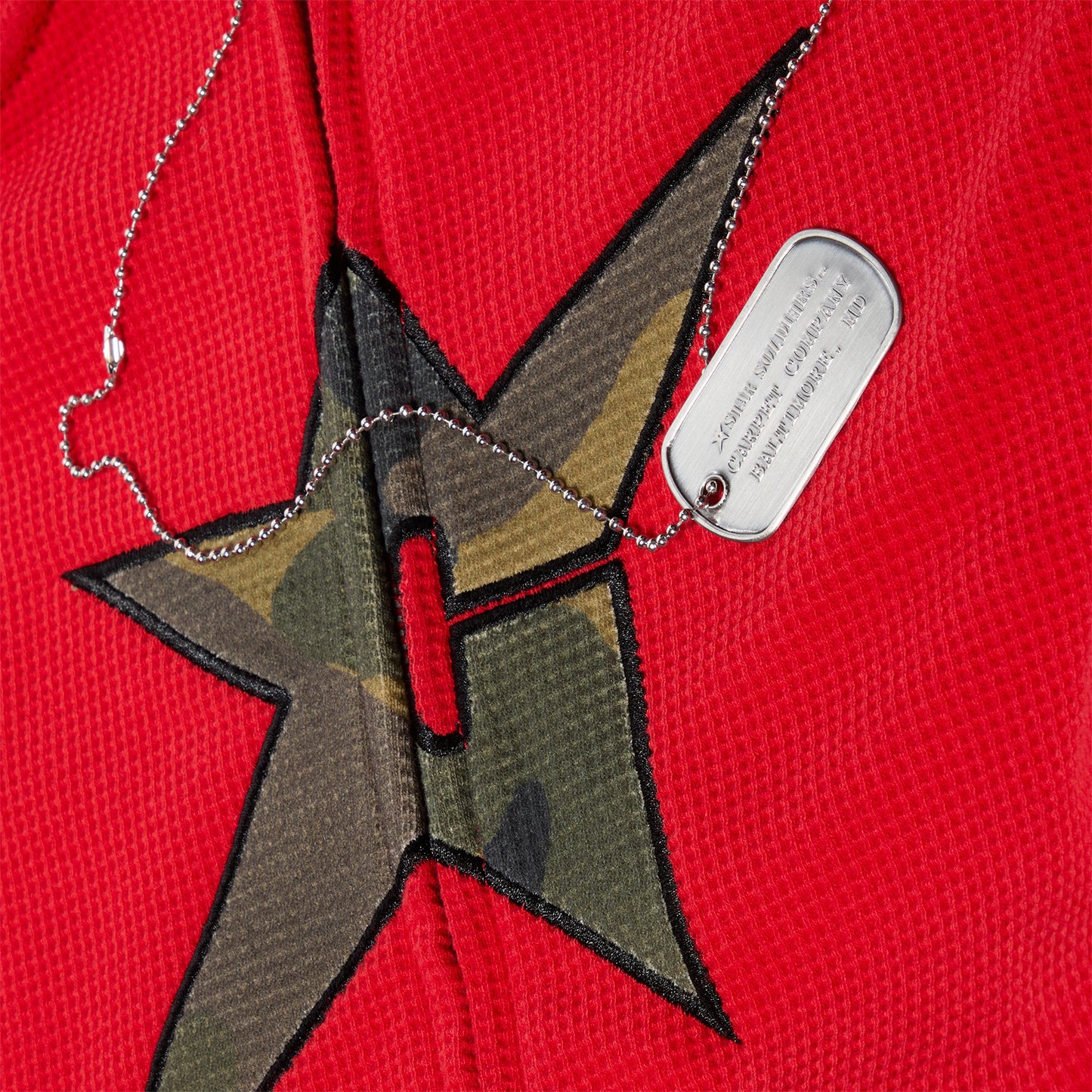Carpet Company C-Star Thermal Zip Hoodie (Red)