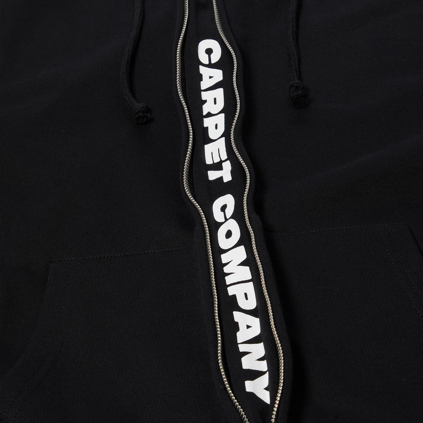 Carpet Company Fake Zip Up Hoodie (Black)