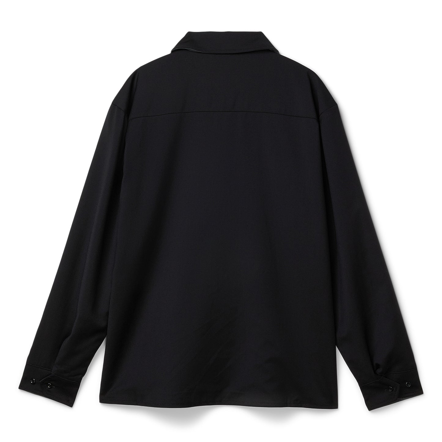 Grand Collection Reversible Wool Overshirt (Charcoal/Black)