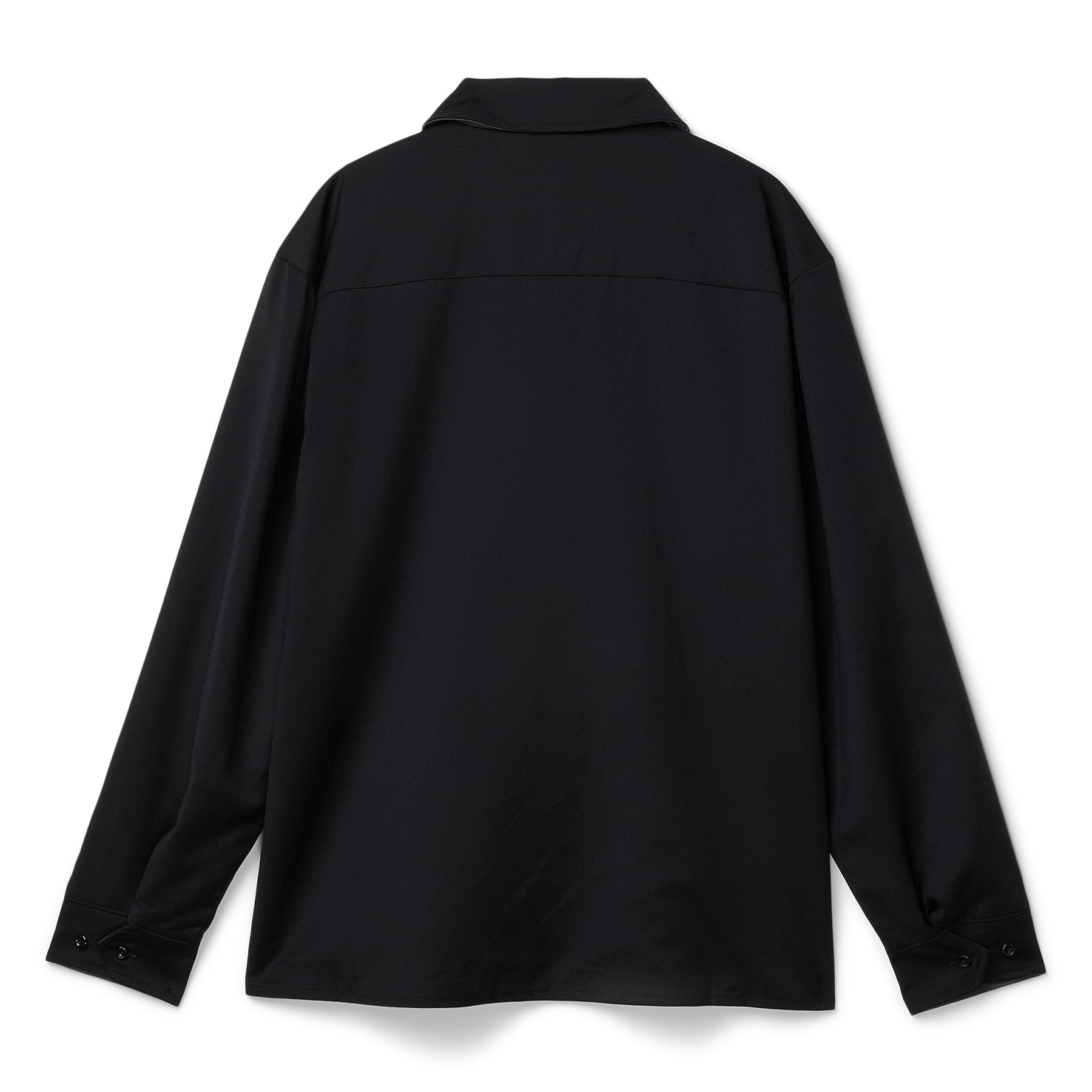 Grand Collection Reversible Wool Overshirt (Charcoal/Black)