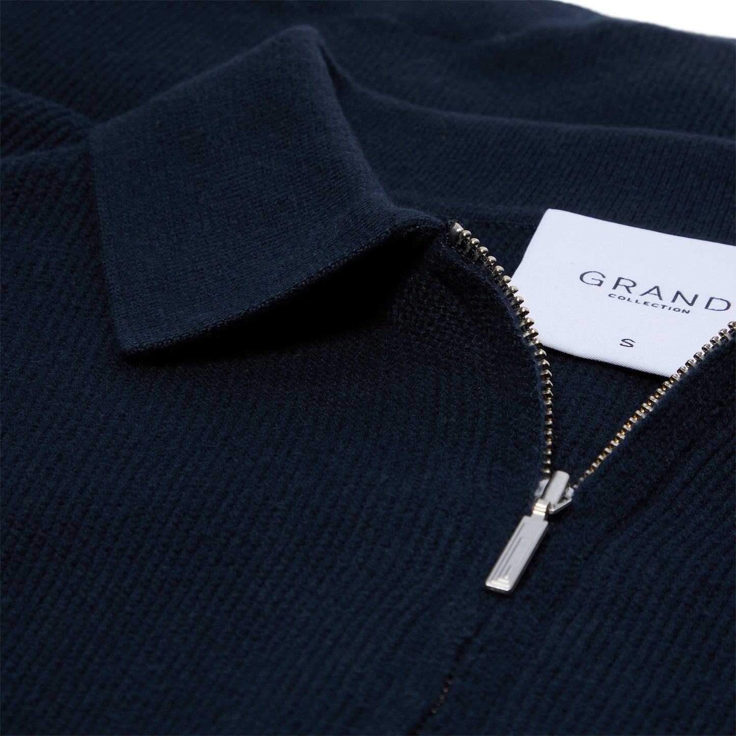 Grand Collection Knit Quarter Zip Sweater (Midnight Navy)