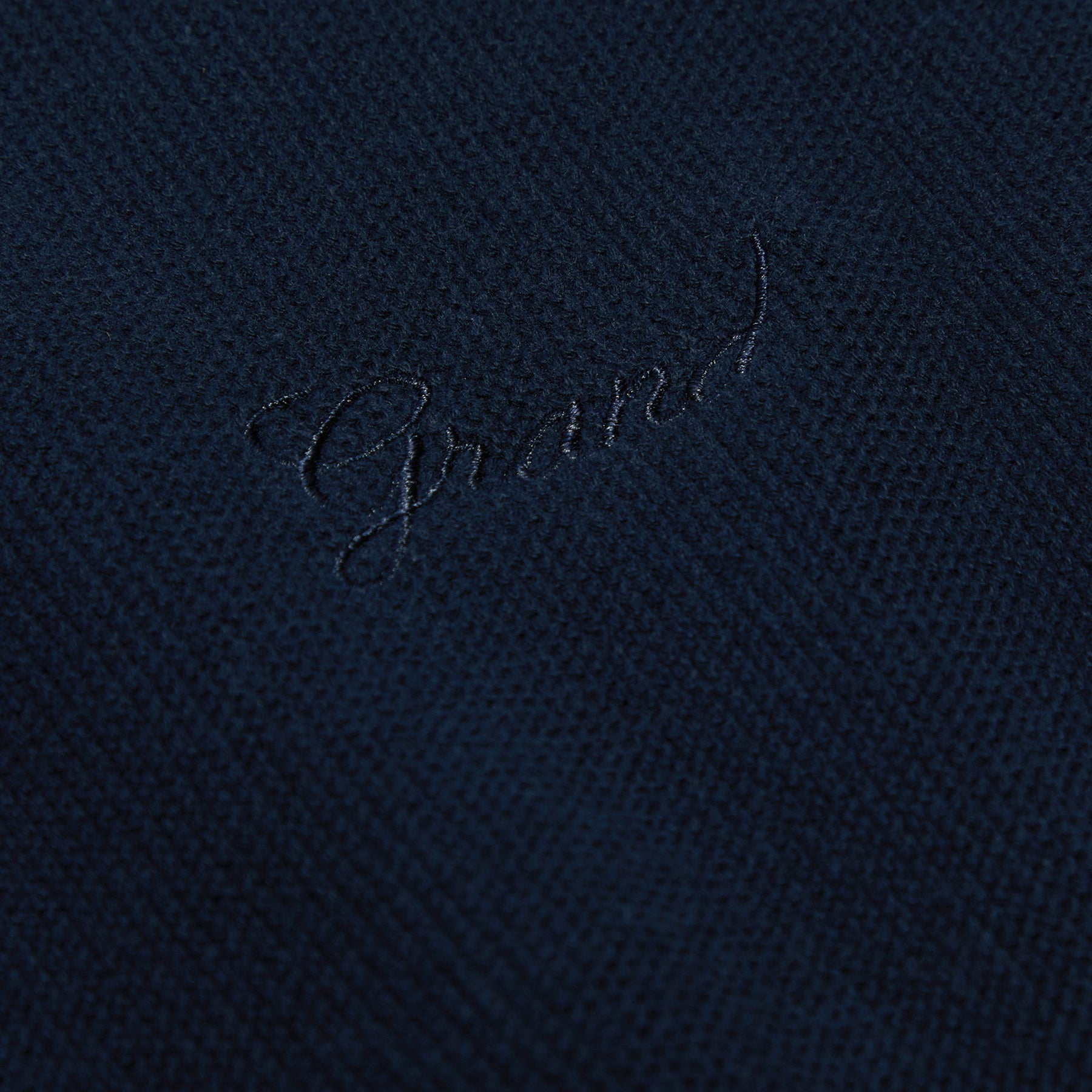 Grand Collection Knit Quarter Zip Sweater (Midnight Navy)